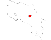 Karte von Costa Rica mit Potrero