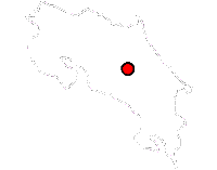 Kaart van Costa Rica met Escazu